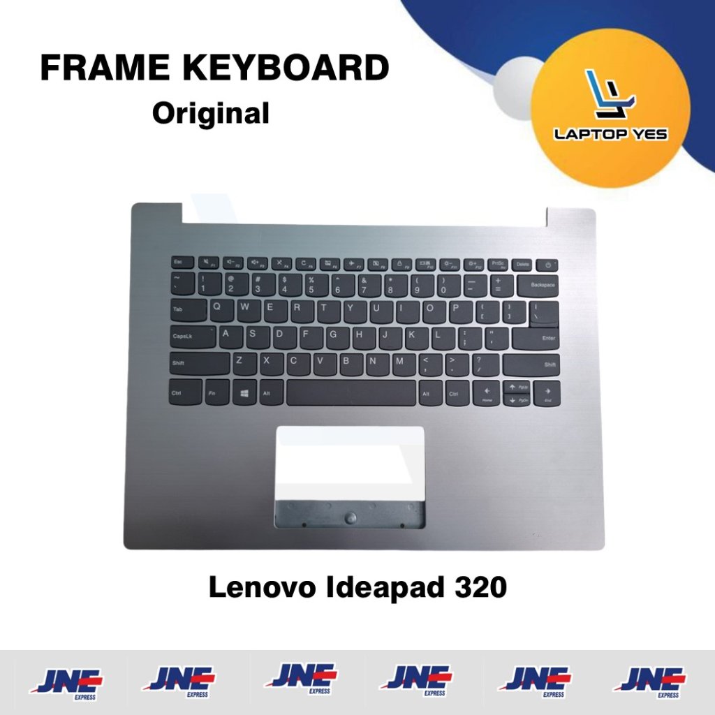 Frame Keyboard Laptop Lenovo Ideapad 320 Silver Original