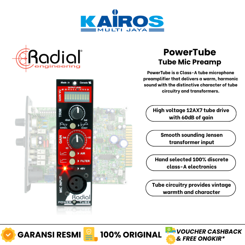 Radial PowerTube Tube Mic Preamp