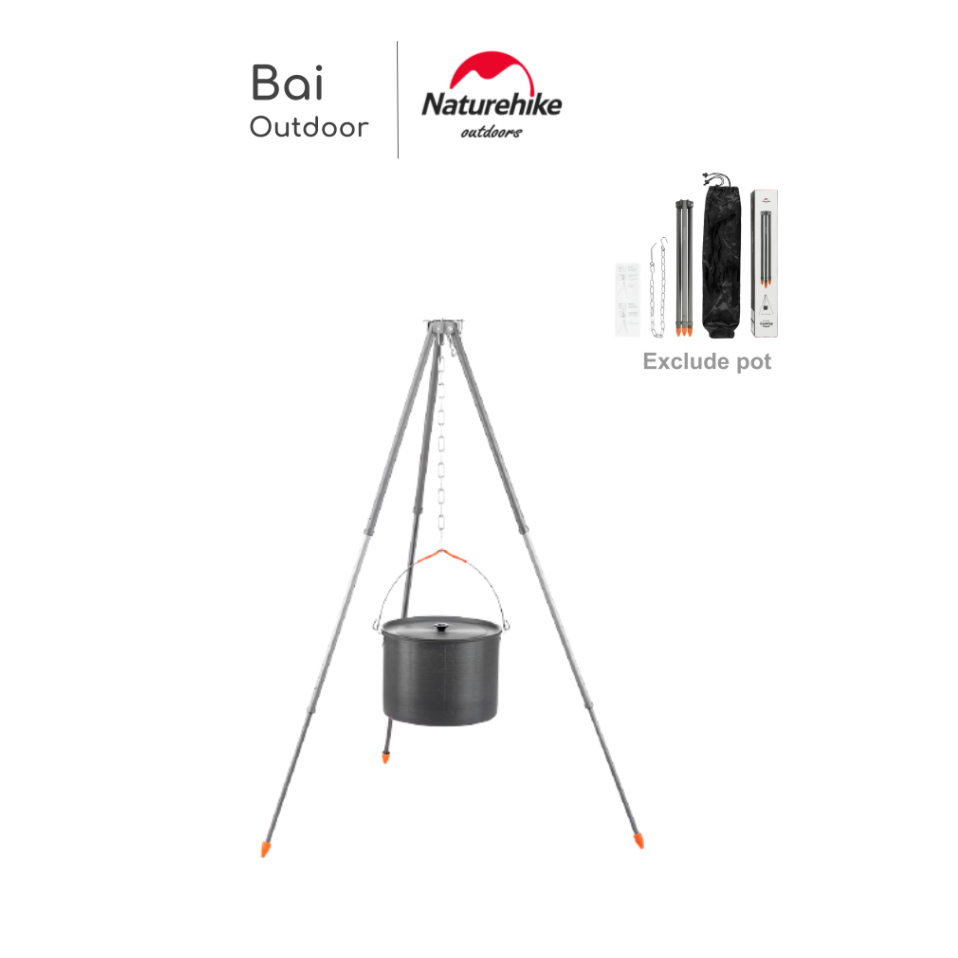 ADJUSTABLE COOKING TRIPOD NATUREHIKE NH19CJ004 GANTUNGAN PANCI CAMPING