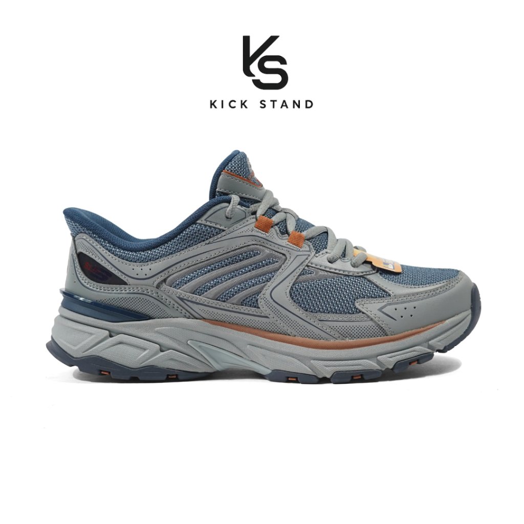 Sepatu Running Pria Skechers Slip-Ins Sport Stamina Lexxor Grey Multi 233151GYMT Original Bergaransi