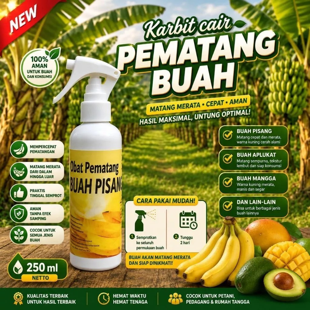 Obat Semprot Pisang/Ethrel/Pemasak/Pematang Buah Pisang