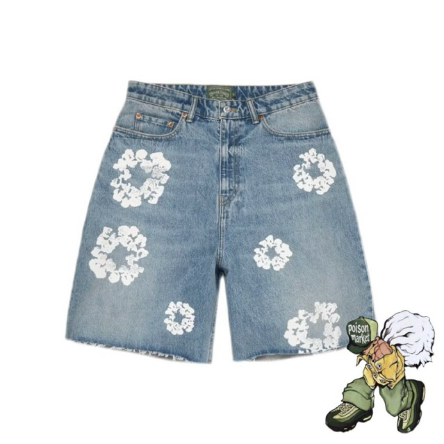 Denim Tears Cotton Wreath Denim Shorts SS26