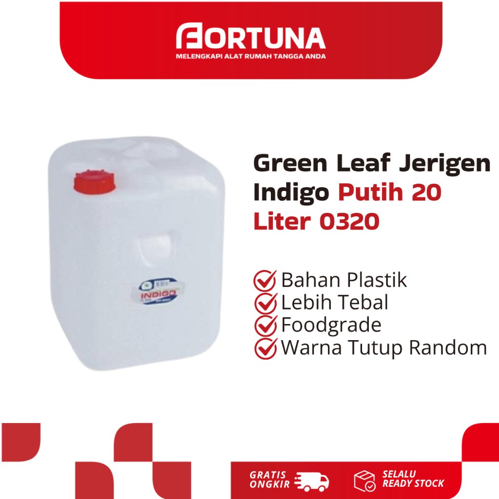 Green Leaf Jerigen Indigo Putih 20 Liter 0320 Jerigen Air