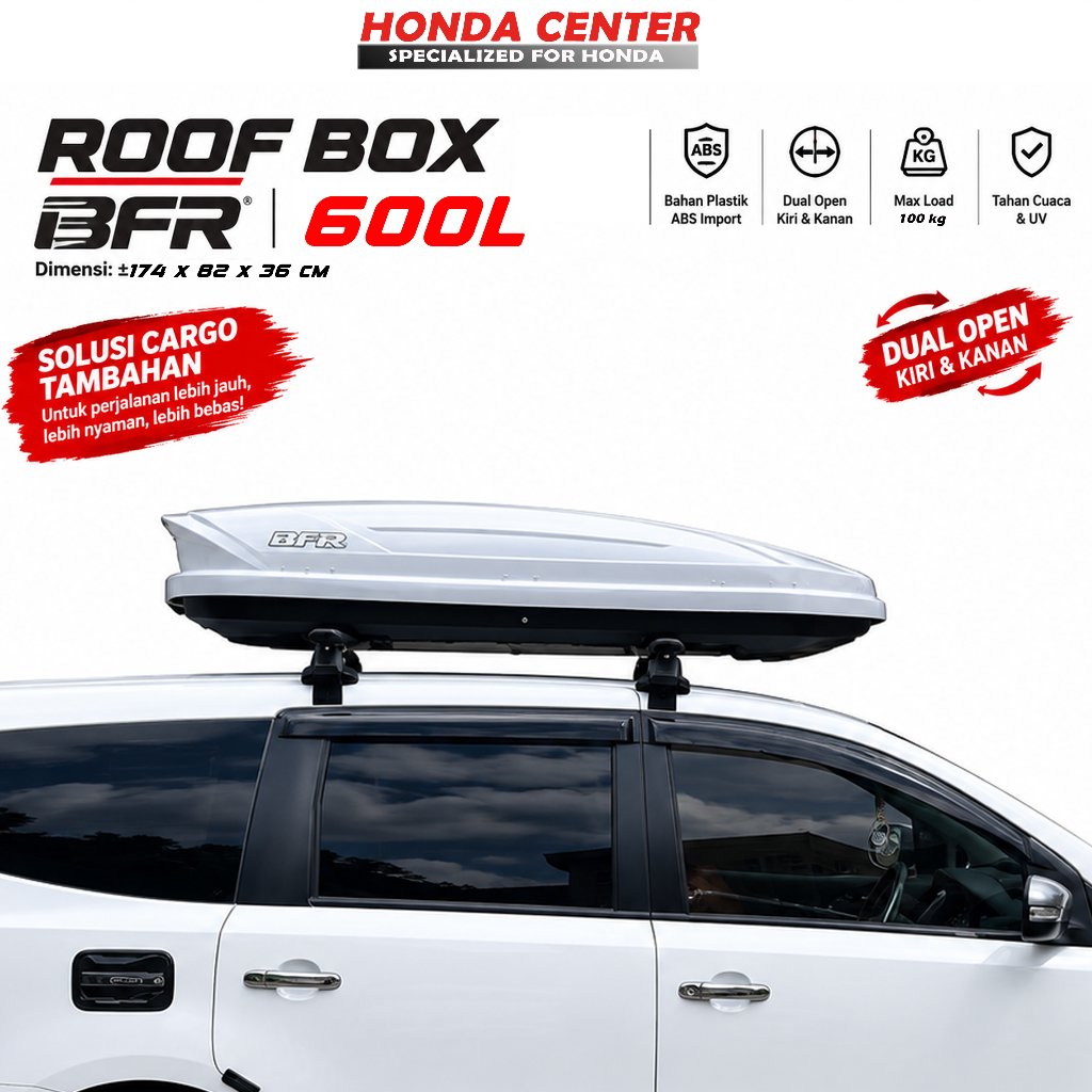 Roof Box Roofbox Rofbox Bagasi Atas Mobil Universal Material Abs 600l