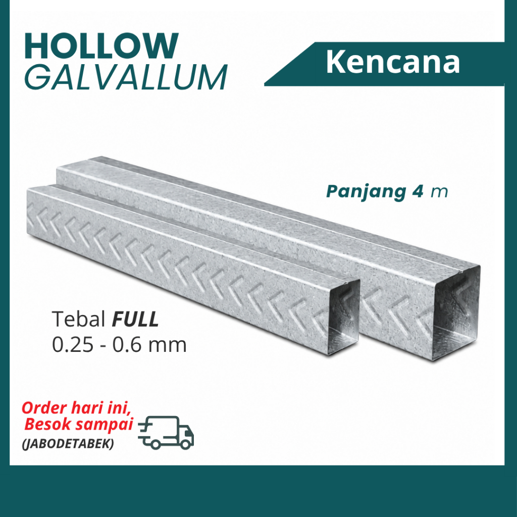 Hollow Galvallum Kencana 2x4 cm 4x4 cm Tebal Full 0,25 - 0,6 Hollow Plafon