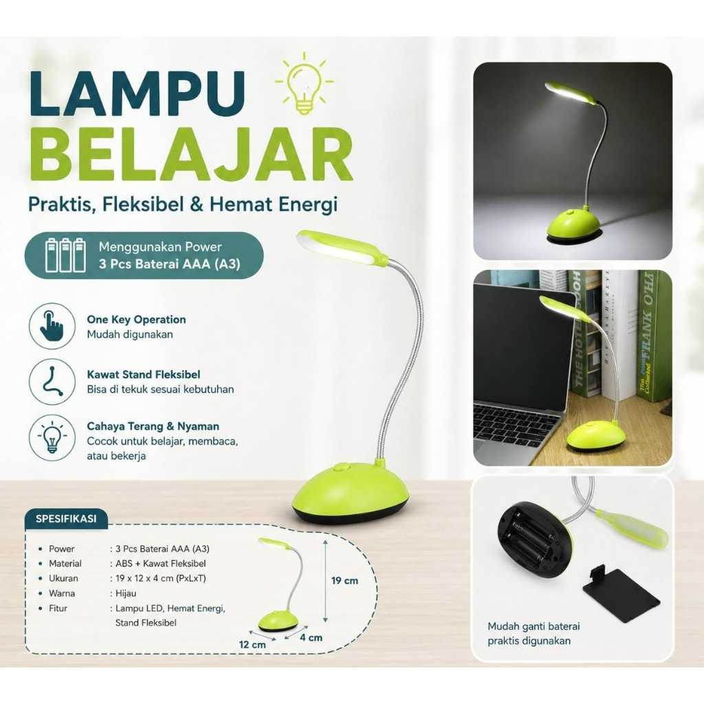 LAMPU BELAJAR V-7188 / LAMPU BELAJAR MINI DESK / LAMPU BELAJAR