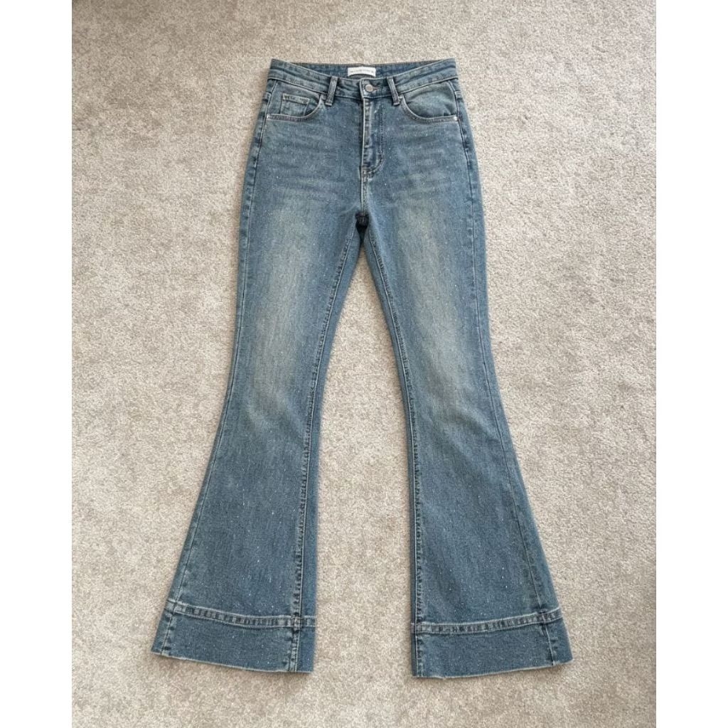 Cutbray Jeans Panjang Blink FL Gliter Green Vintage Softjeans Stretch Nine One Nine Jeans