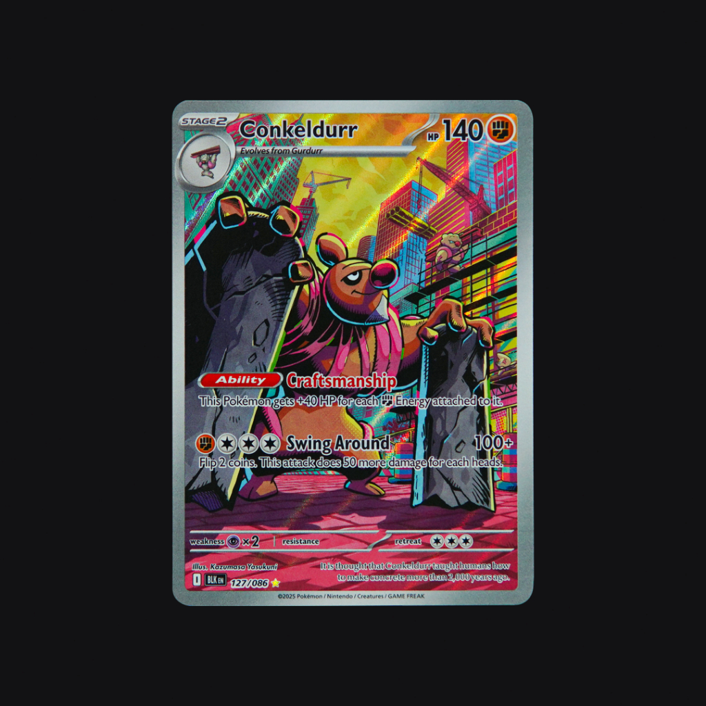 Conkeldurr Illustration Rare Black Bolt 127/086