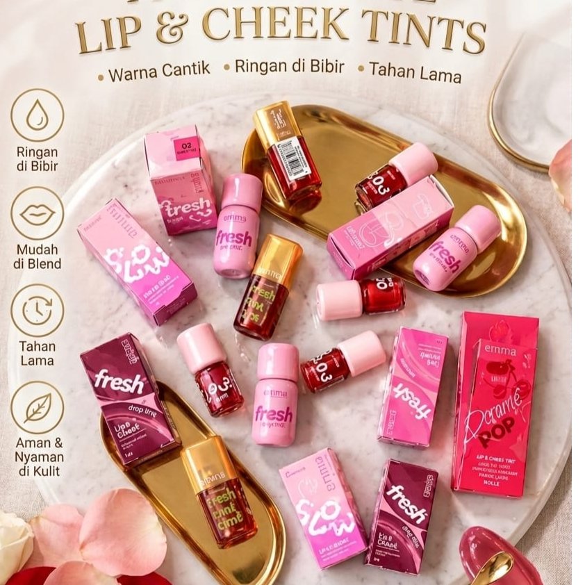 Emina Plumpy Pop Lip Serum Drop TINT Liquid BLUSH