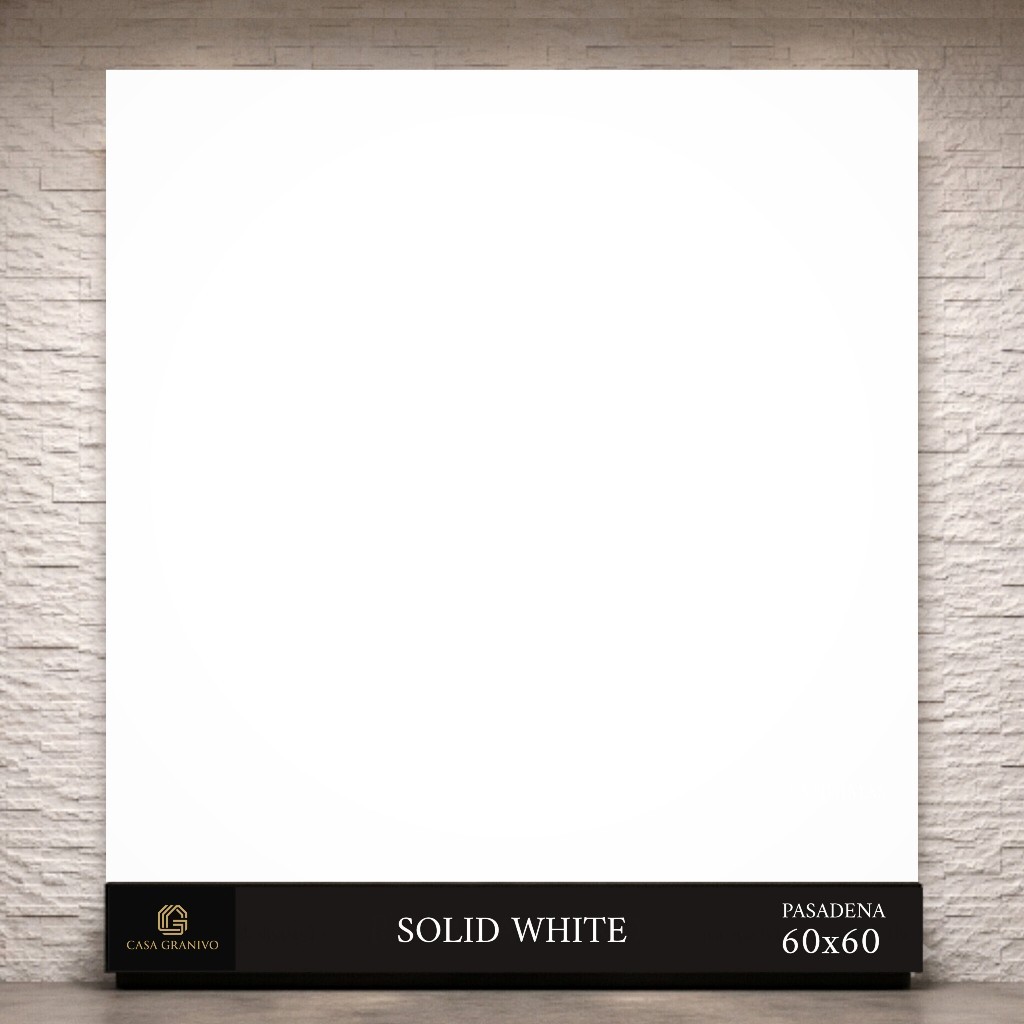 Pasadena Solid White / Glazed Tile By Sandimas Granit / Granite / Polished / Glossy / Matt / Matte L