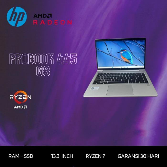 Hp Probook 445 G8 Ryzen 7 5800U RAM 16GB LAYAR 13.3 INCH