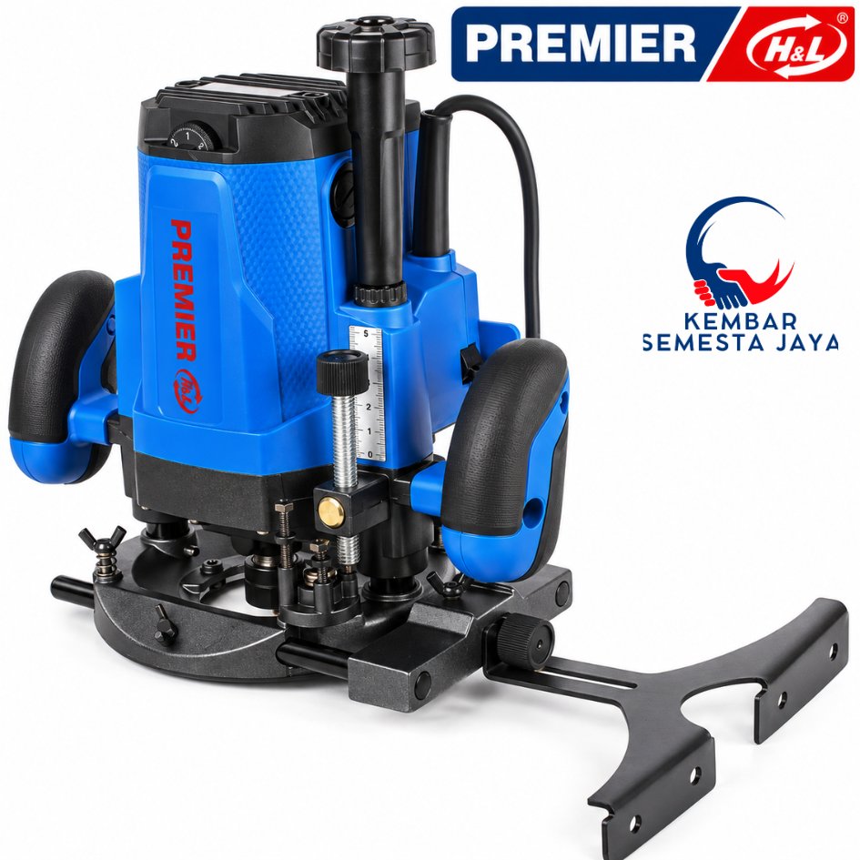 HNL H&L HL PREMIER 3612 ROUTER MESIN PROFIL Besar 12mm / 2200 Watt Variable speed TRIMMER KAYU 12.7 