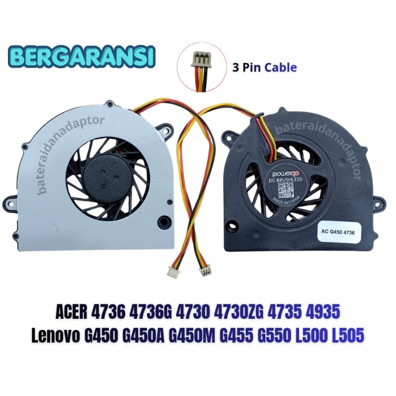 LENOVO FAN COOLING LAPTOP G450 G450A G450M G455 G550 G555 4736 L500 L505 L555 (3 PIN) NEW
