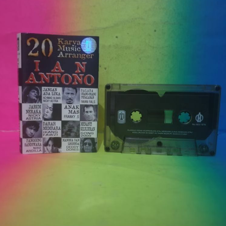 kaset 20 karya musik IAN ANTONO bagus MULUS langka IWAN FALS nicky astria NIKE ARDILLA