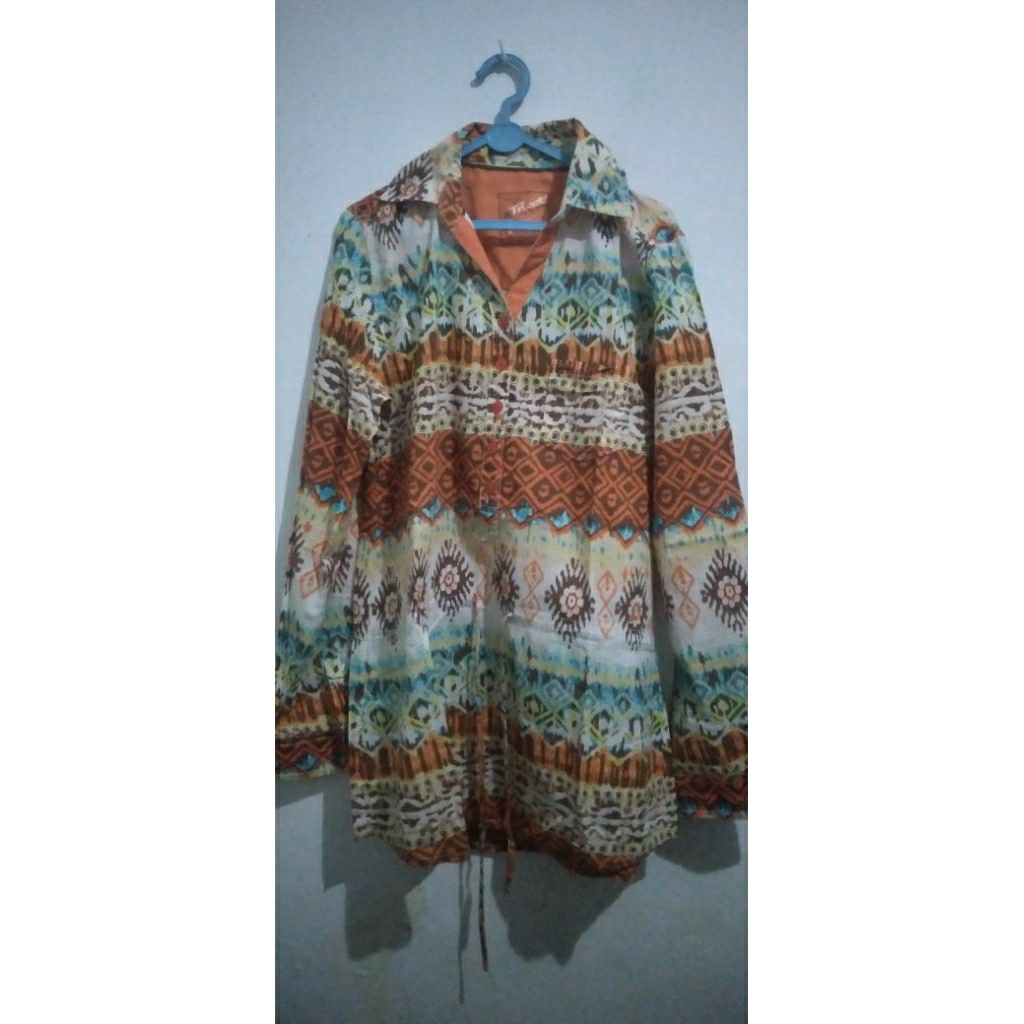 kemeja Batik Wanita Triset Preloved