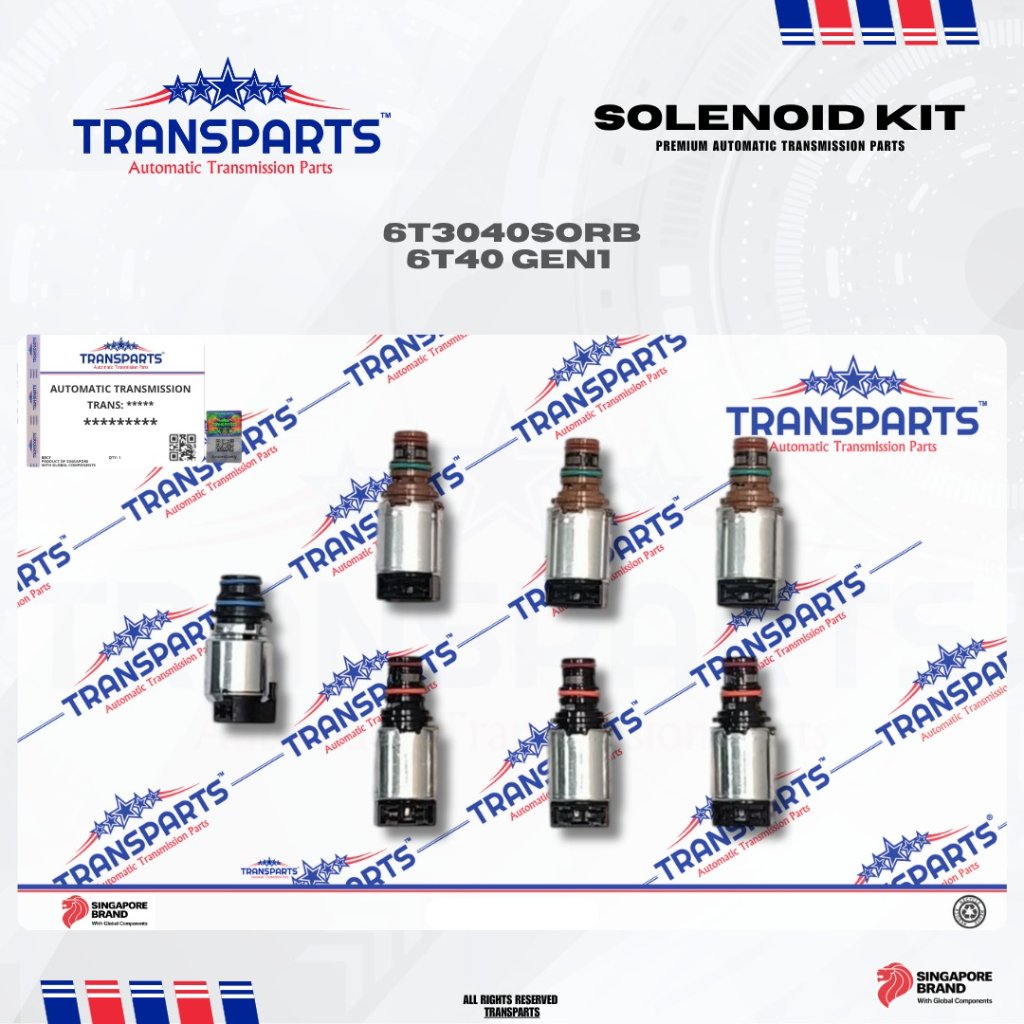 Transparts Solenoid Selenoid Kit TCM Body Bodi Valve Matic Matik Transmisi Transmission GM 6T40 6T45