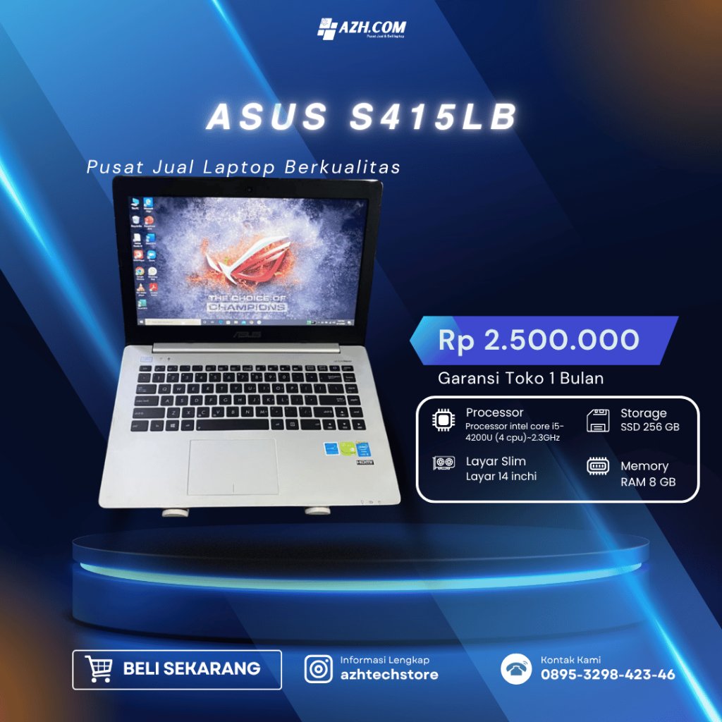 Laptop Asus Core i5 Double vga Nvidia Ram 8 Ssd 256 vga laptop normal siap pakai