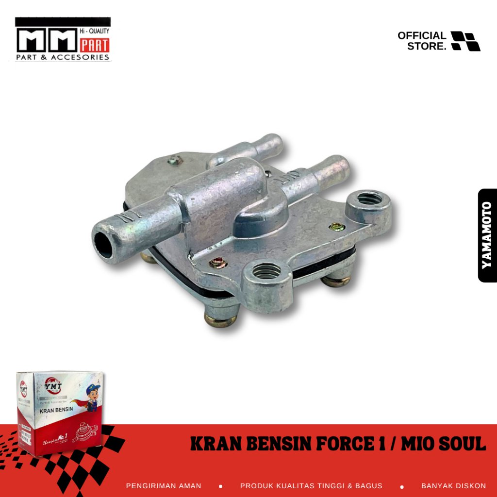 KRAN BENSIN Y- FORCE 1 / MIO SOUL / MIO J / MIO M3 YAMAMOTO - KERAN MEMBRAN FUEL COCK BERKUALITAS AW