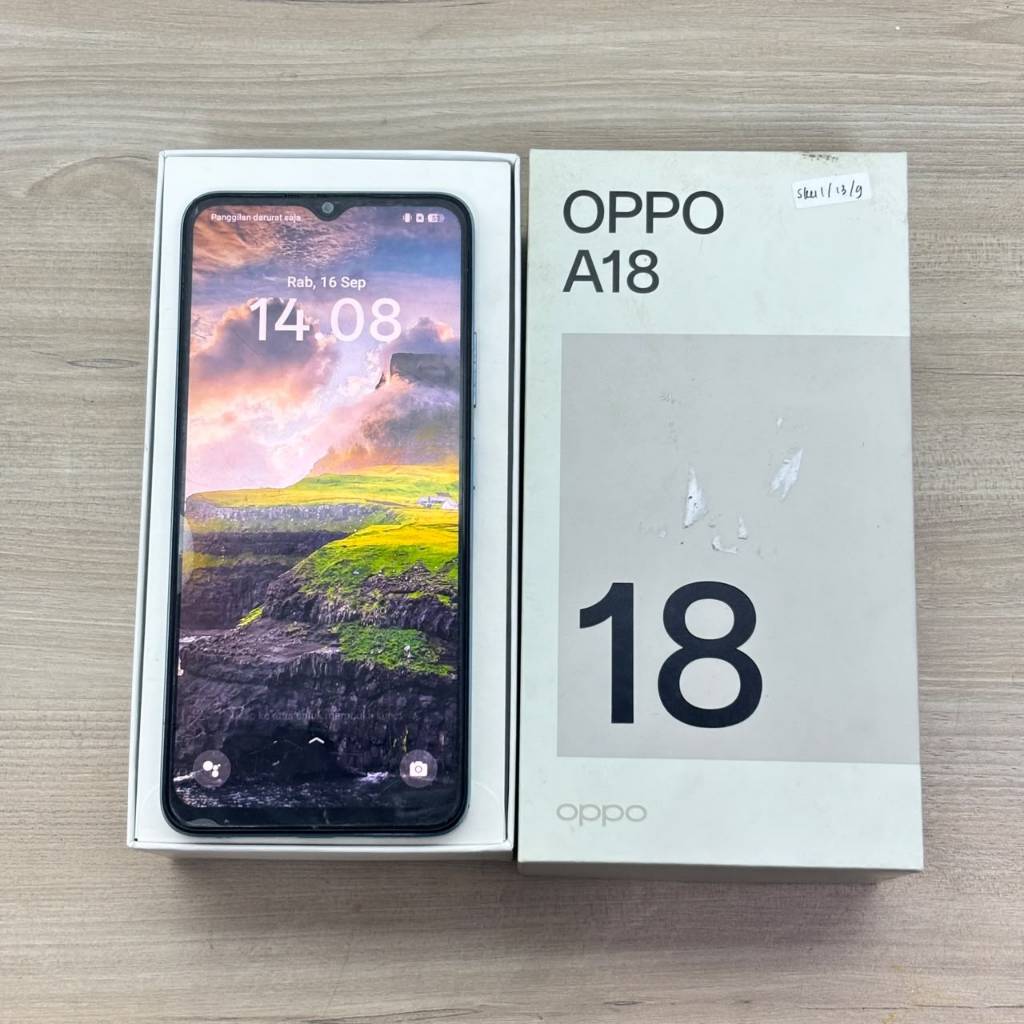 HP OPPO A18 4/128GB – HELIO G85 – 5000mAh – ANDROID 15 – HP HARIAN
