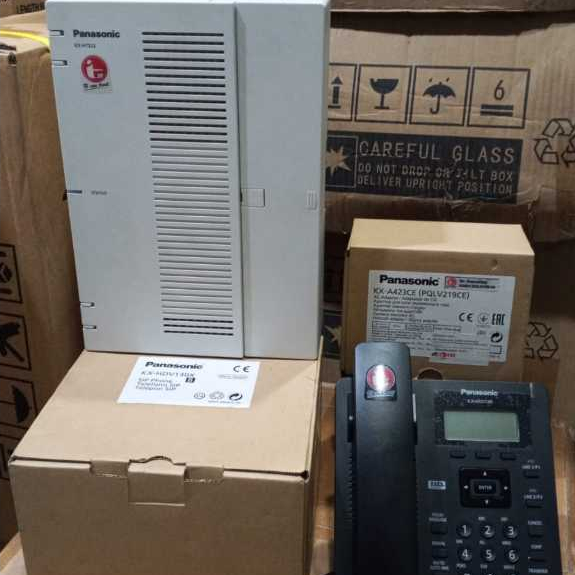 Pabx Panasonic IP-PBX KX-HTS32 + KX-HDV130 + KX-A423