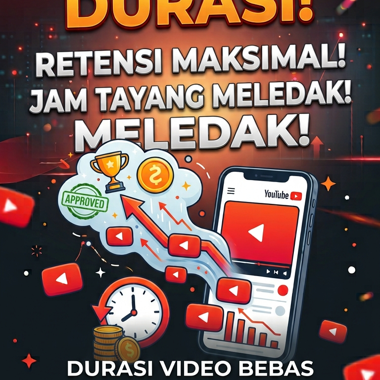 Paket Monetisasi Youtube Permanen - view jam subscriber