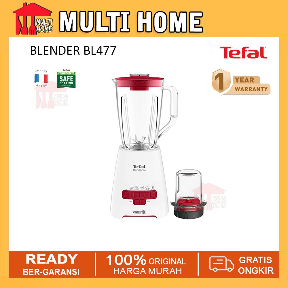 Tefal Blendforce Piano BL477 - Blender / Blender Bumbu dapur / Garansi 1 Tahun