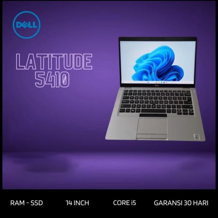 DELL LATITUDE 5410 CORE I5 GEN10 LAYAR 14 INCH FULL HD