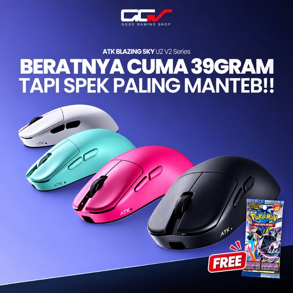 ATK Blazing Sky U2 V2 Superlight Wireless Gaming Mouse