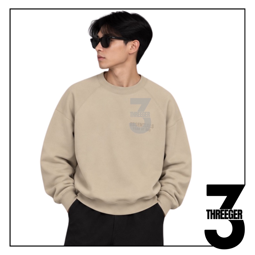 Essentials Fear Of God Crewneck Sand Original Authentic