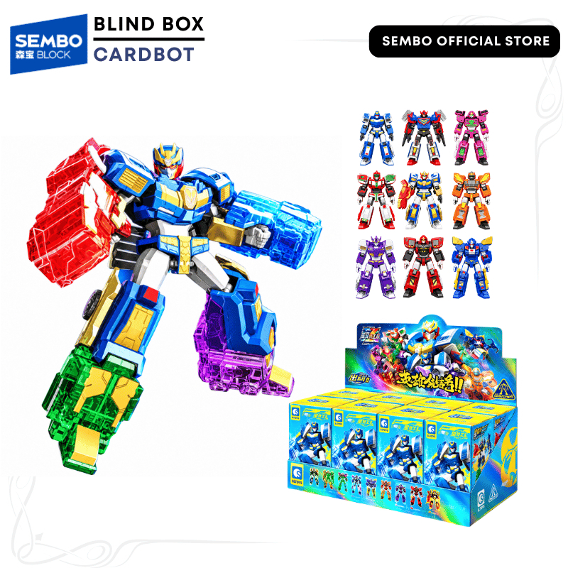 SEMBO BLOCK X Metal Cardbot Mecha Robot 900006 Blind Box - Official Sembo Block