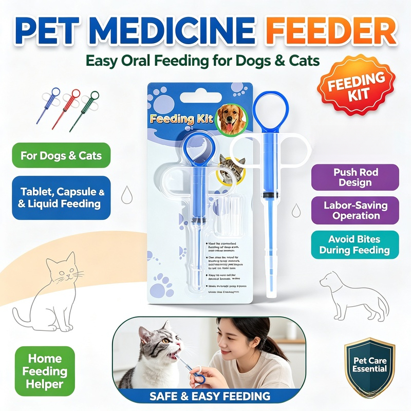 PILL MEDICINE FEEDER ALAT PELONTAR OBAT ANJING KUCING PIPET SPETAN / PILL FEEDER KUCING OTOMATIS