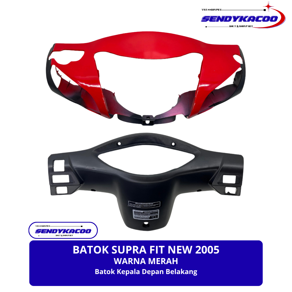 Batok Supra fit new Merah 2006 Batok depan Supra fit new warna Merah Mika KM fit new