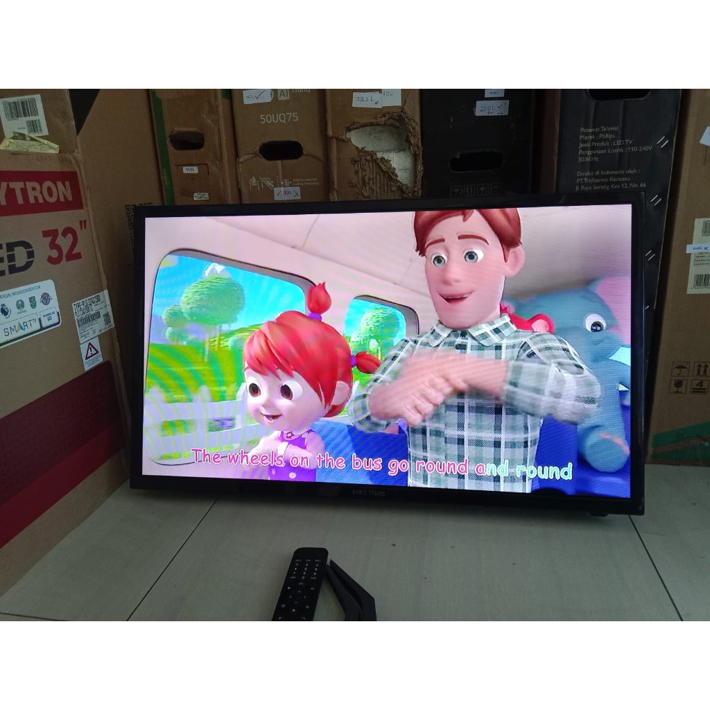SMART ANALOG TV LED 32INC POLYTRON, BISA YOUTUBE WIFI DLL. KONDISI BEKAS MASIH SEGEL, 100LA