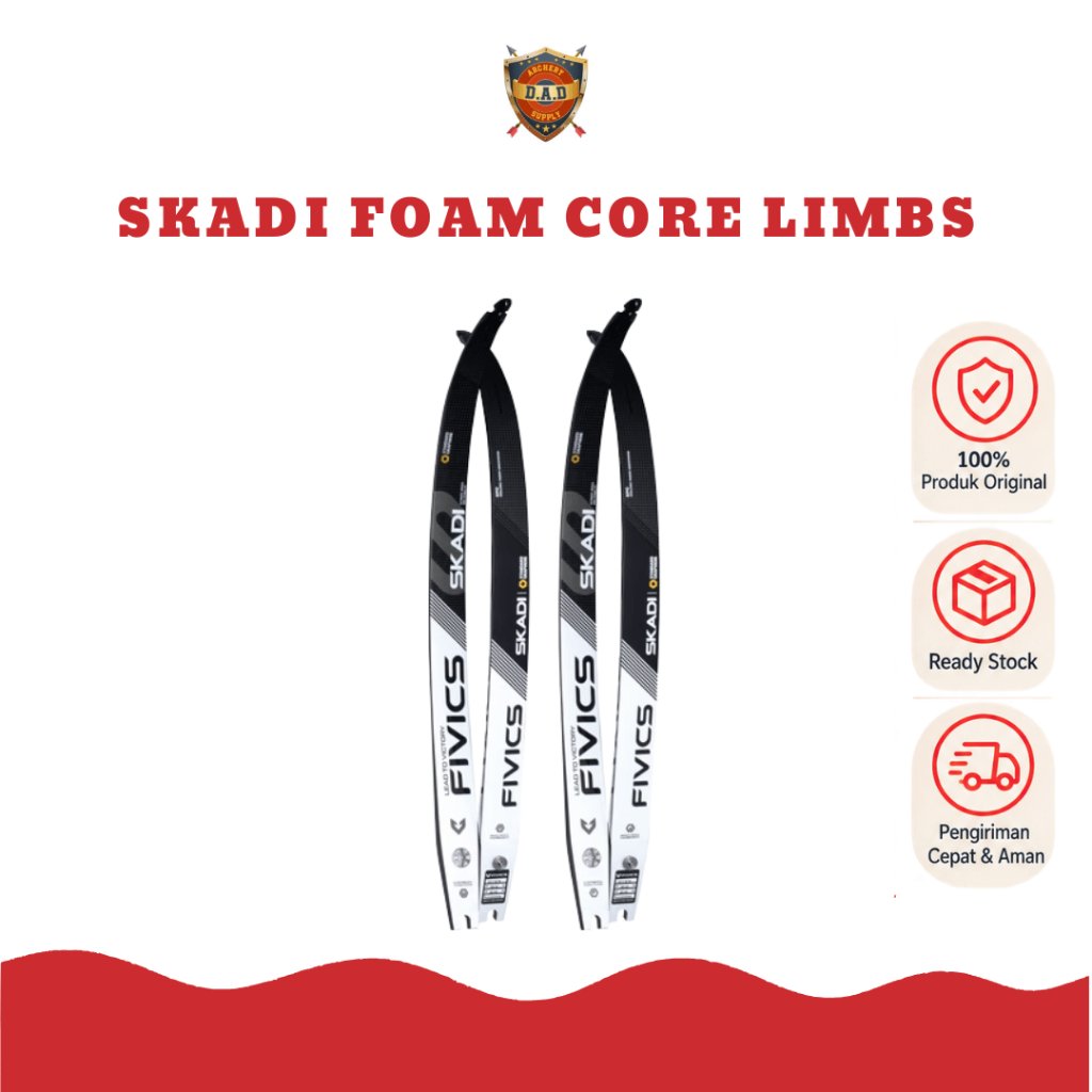 FIVICS LIMBS SKADI FOAM CORE 68/42 ORIGINAL + BUBBLE WRAP / LIMBS PANAHAN RECURVE / FIVICS ARCHERY L