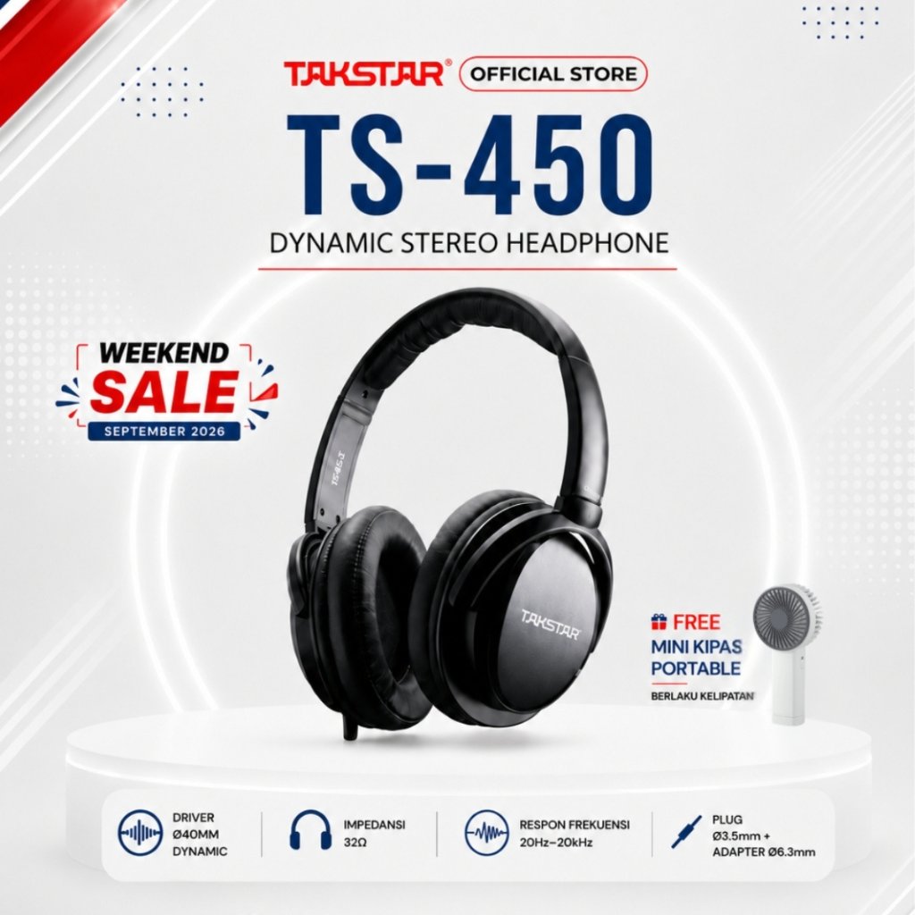 TAKSTAR TS-450 Dynamic Stereo Headphone