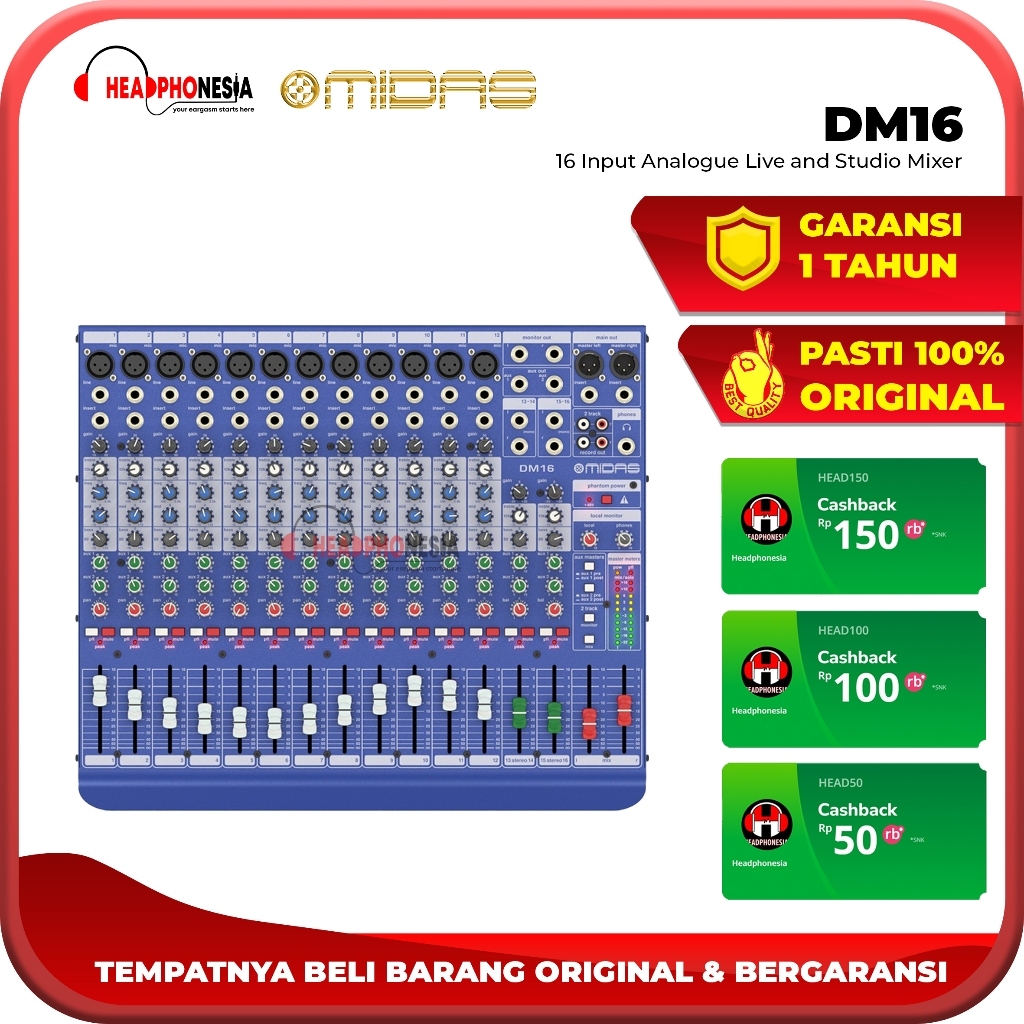 Midas DM16 - 16 Channel Mixer Analog