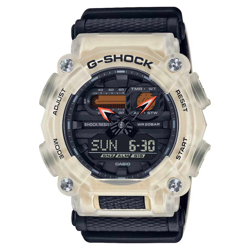 Jam Tangan Casio G-Shock GA-900TS-4ADR Digital Analog Dial Dual Tone Fabric Band