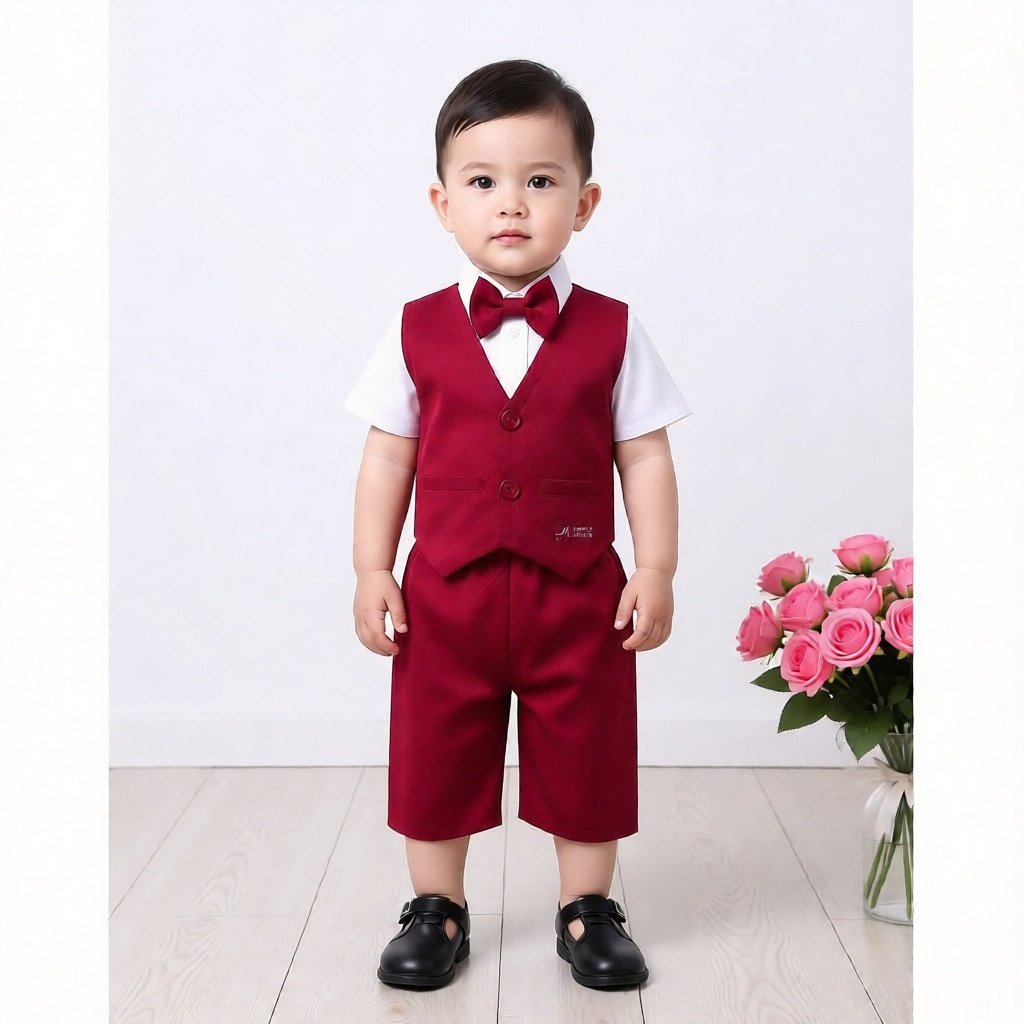 Baju Korea Setelan Jas Hitam Baby Bos, Pengusaha |Kostum Properti Foto bayi Jas Tuxedo