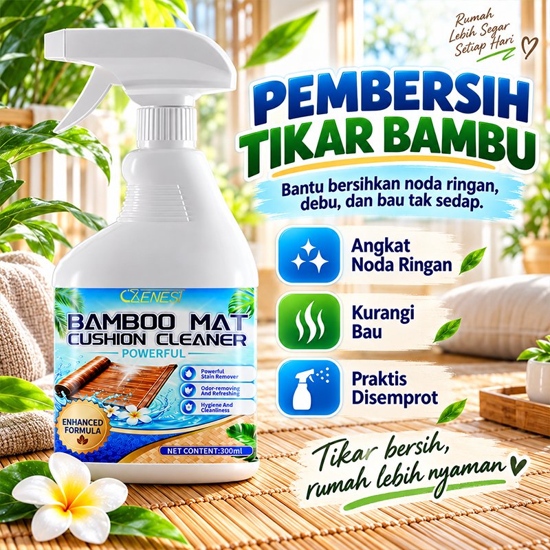 Pembersih Tikar Serbaguna 520ml Spray untuk Tikar Bambu Alas Duduk Tatakan dan Anyaman Bambu