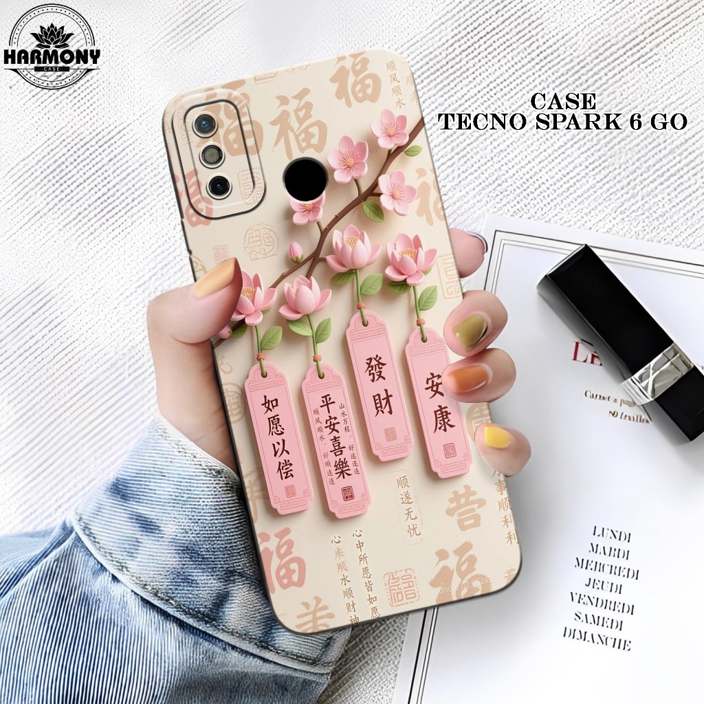 Case Tecno Spark 6 Go Terbaru- Fashion Case Abstrak - Softcase Tecno Spark 6 Go - Silikon Pro Camera