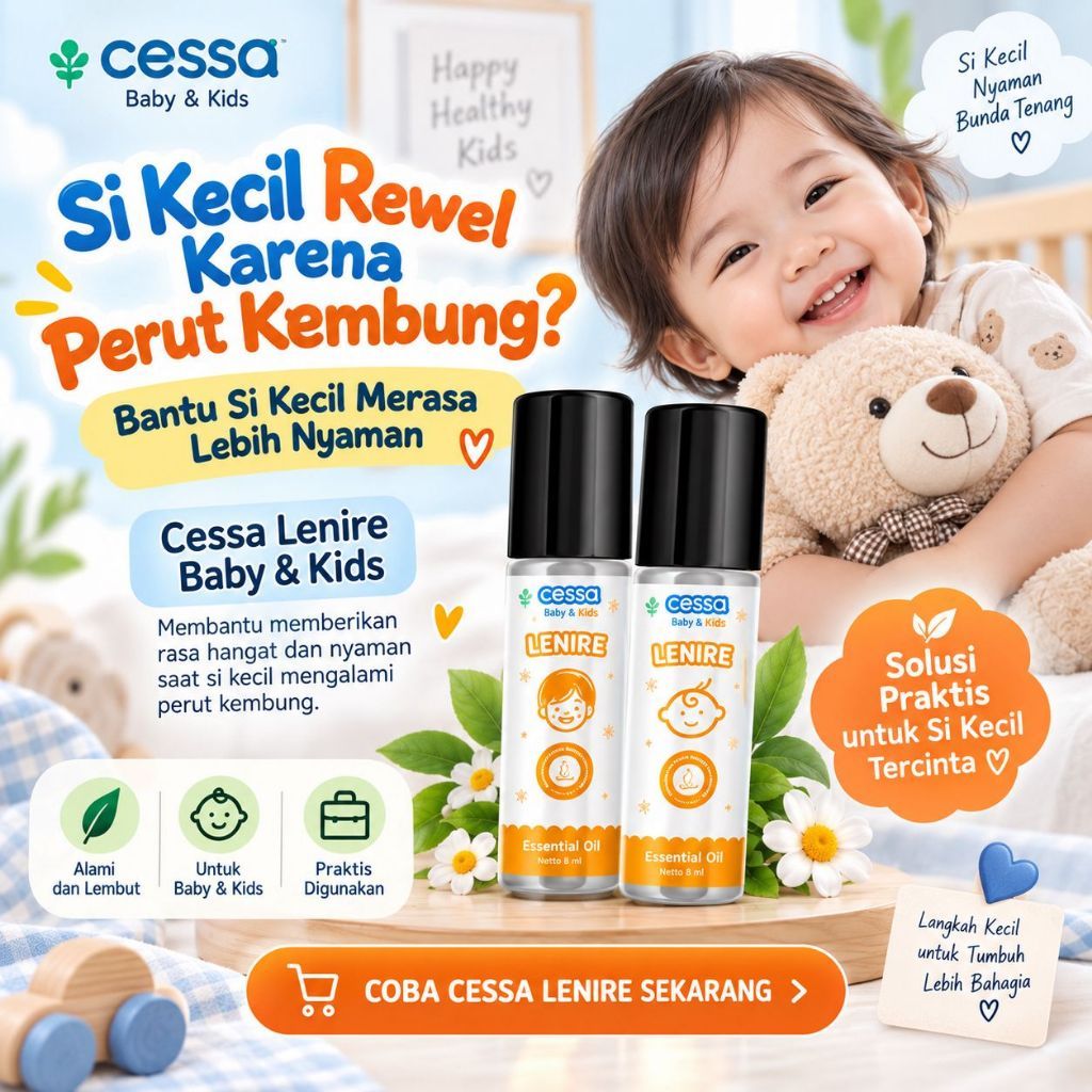 CESSA LENIRE - MINYAK OLES BAYI DAN ANAK UNTUK MENGATASI PERUT KEMBUNG