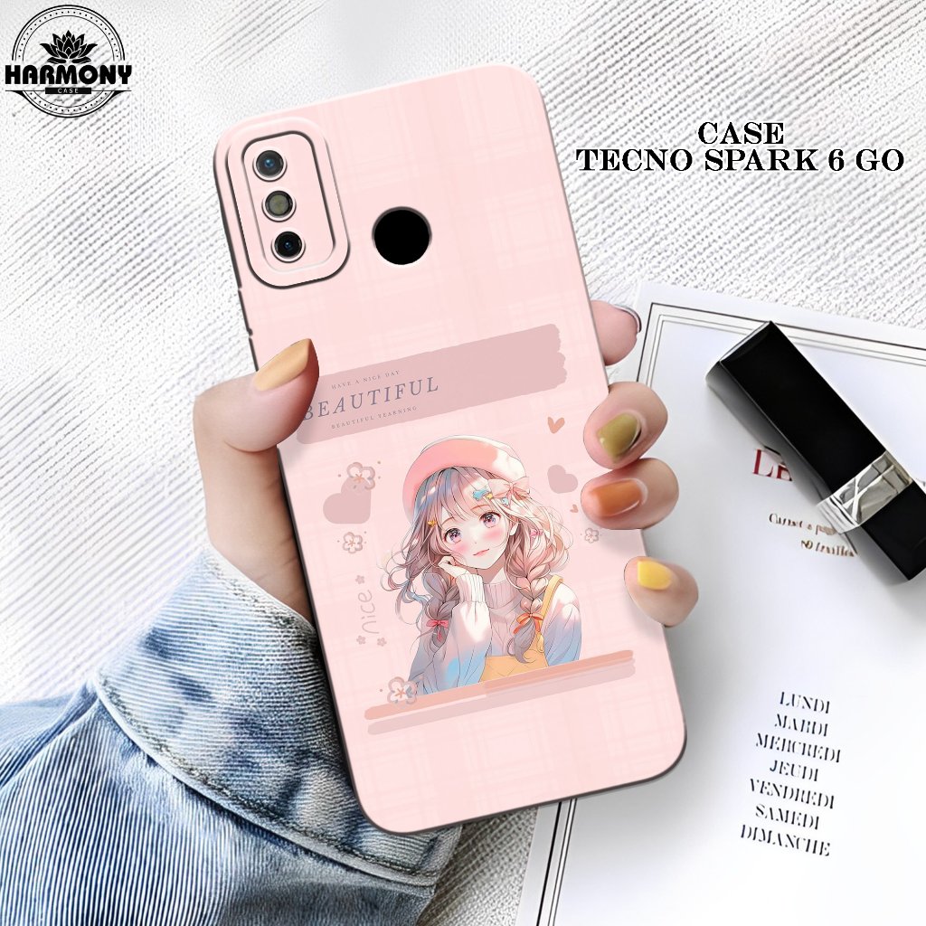 Case Tecno Spark 6 Go Terbaru- Fashion Case Anime - Softcase Tecno Spark 6 Go - Silikon Pro Camera -