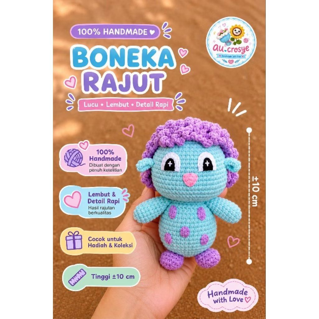 {au.crosye} custom gantungan kunci rajut/ amigurumi