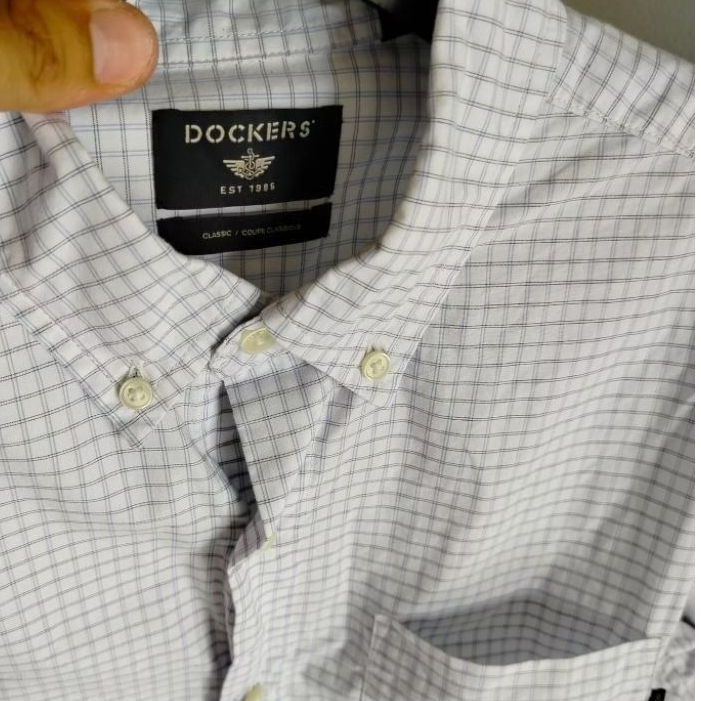 kemeja pria SIZE M kotak branded dockers
