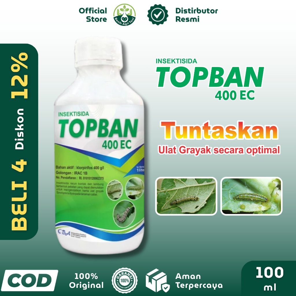 TOPBAN 400EC 100 ml Insektisida CBA