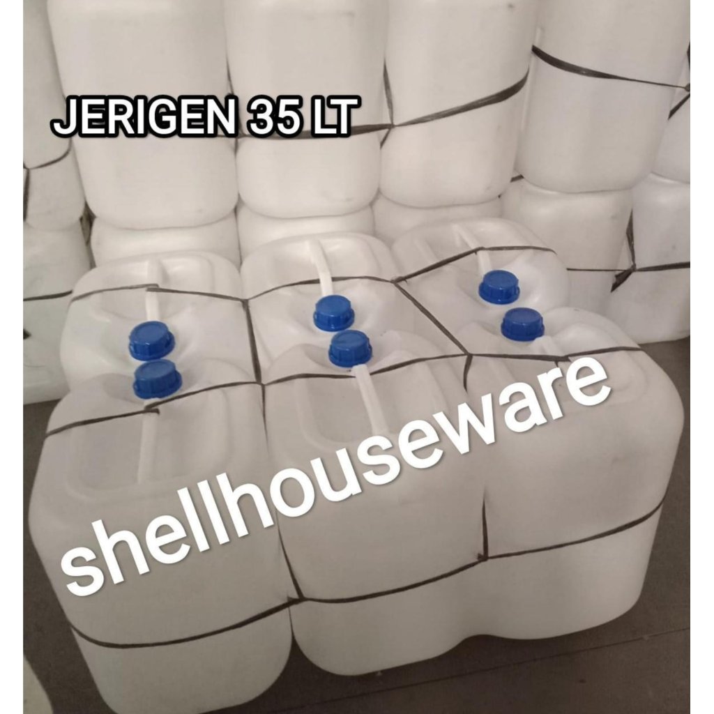 *KHUSUS BATAM* JERIGEN 35LITER JERIGEN SEDANG 35 LITER WADAH CAIRAN 35 LITER JERIGEN PUTIH 35 LITER 