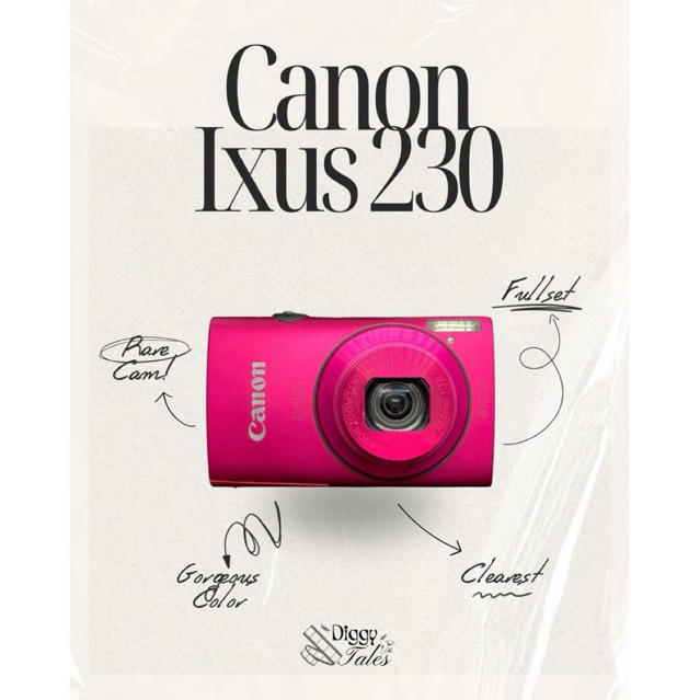 Canon Ixus 230 HS Pink