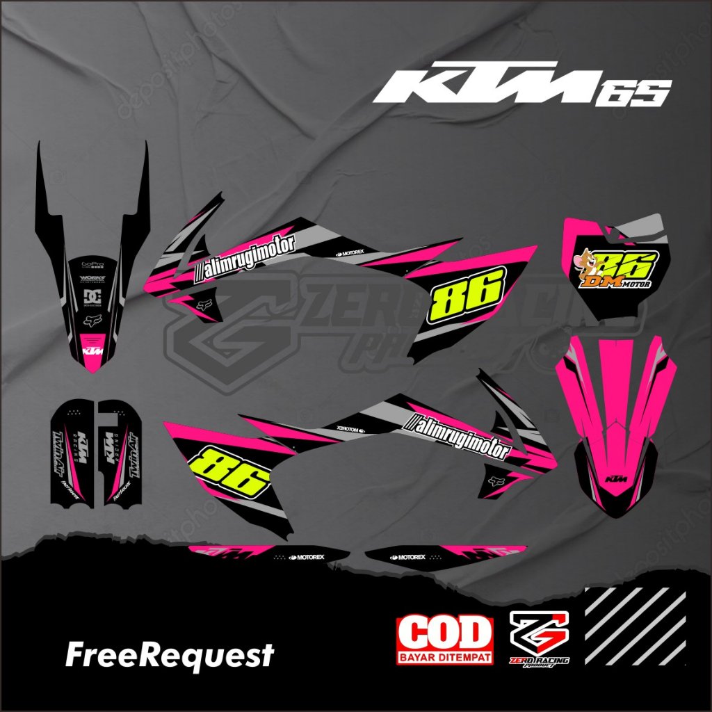 DECAL KTM 65 FULL BODY STIKER KTM 65
