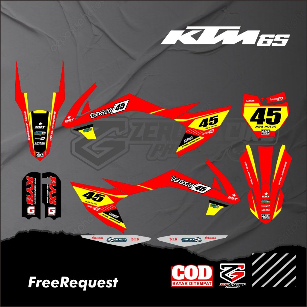 DECAL KTM 65 FULL BODY STIKER KTM 65