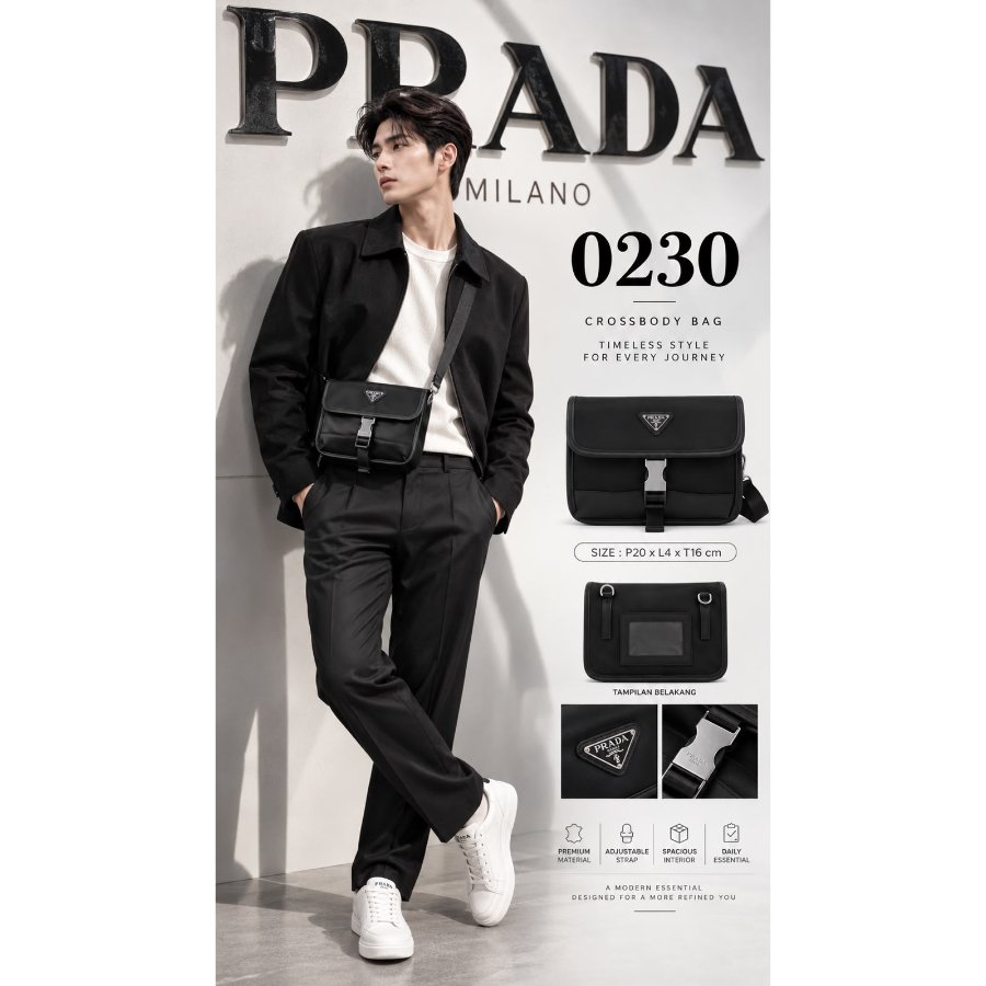 FULL EMBOSSED + ADA NO SERI + VIP PLATINUM SLING BAG PRD 0230